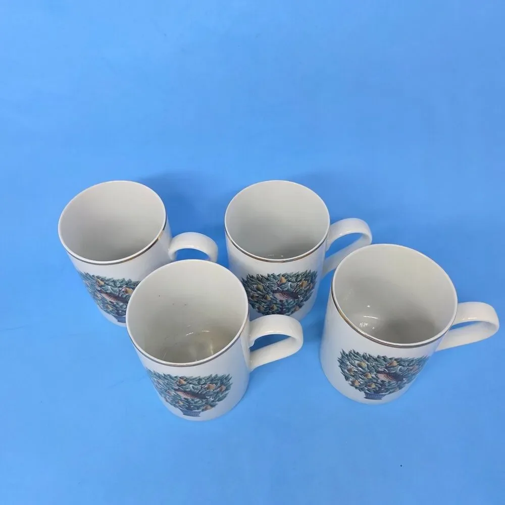 Avon Partridge In a Pear Tree 12 Days of Christmas Mugs Bundle of 4